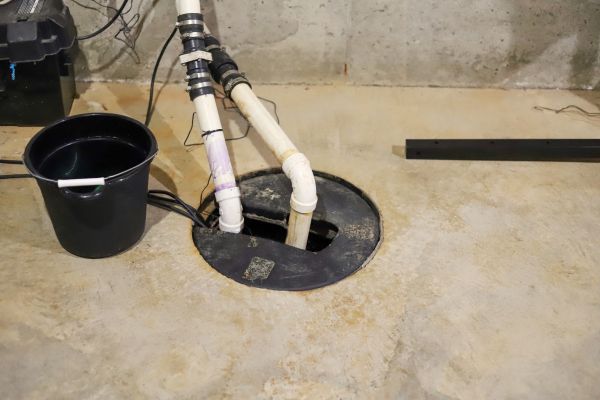 Basement Drainage Installation in O Fallon
