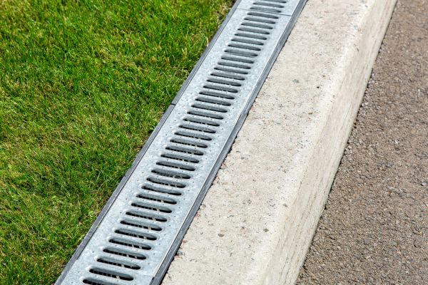 Courtyard Drain Installation in O Fallon