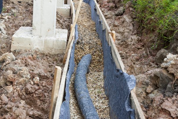 French Drain Installation in O Fallon